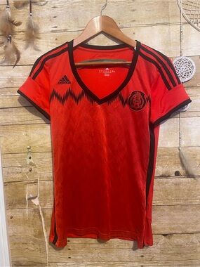 Adidas Climacool Mexico Soccer National Team Red Alternative Jersey